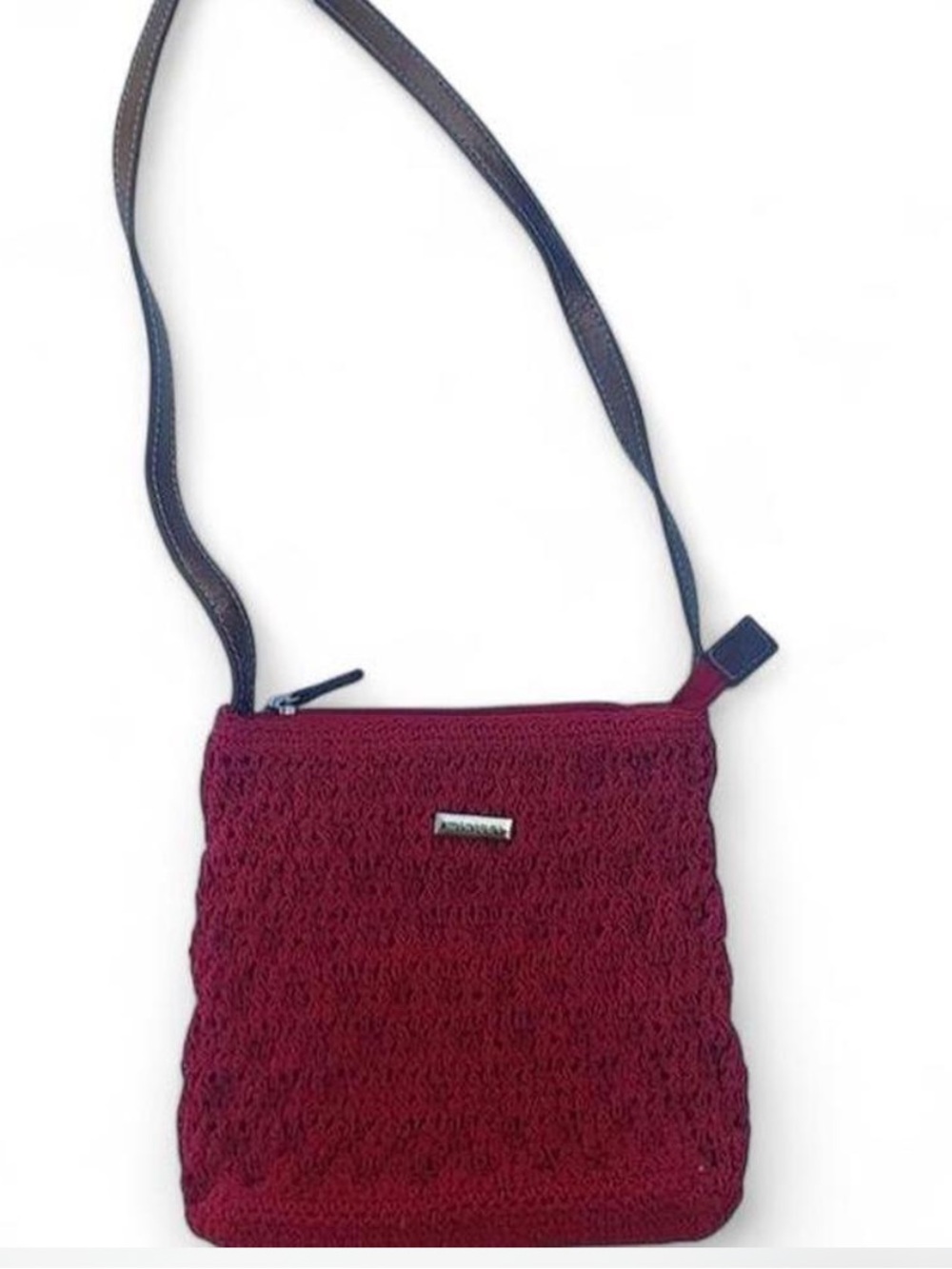MINICCI Red Woven Crossbody Bag
